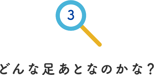 その3.どんな足あとなのかな？