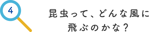 その4.昆虫ってどんな風に飛ぶのかな？