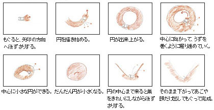 アリ地獄の巣の作り方